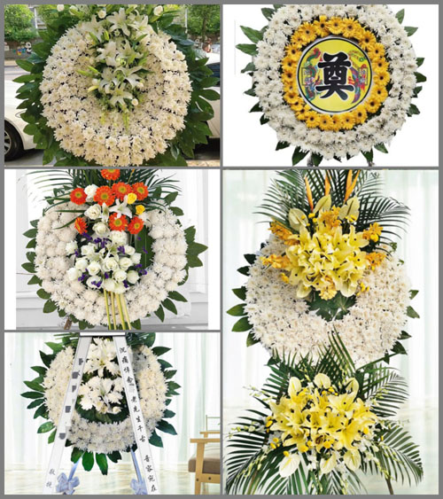 安徽亳州市蒙城县板桥集镇关庙村花圈速递